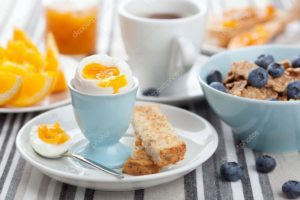 Healthy breakfasts will start the day on a positive tone in menopause.