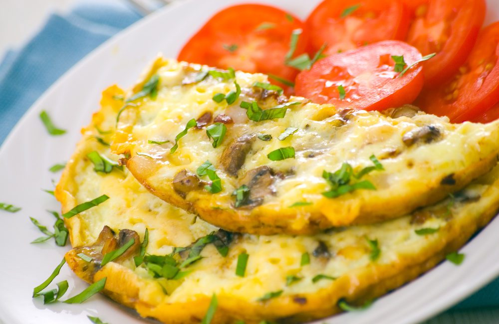 Perfect mushroom omelette are one of many quick healthy breakfast ideas