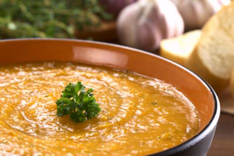Sweet Potato & Coriander Soup is one of the Slim R Us recipes to lose weight