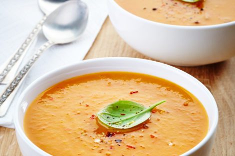 Spiced Carrot & Butternut Squash Soup for a healthy Slim R Us weight loss