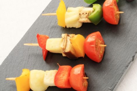 Vegetable Kebab Canapes for tasty treats