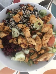 Cajun Chicken Salad for a healthy lunch in the Back-to-School season and lose weight
