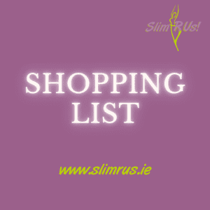 Shopping list to get back on track