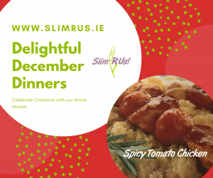 Spicy Tomato Chicken makes a perfect Lighter Christmas dinner to add to your wish list!